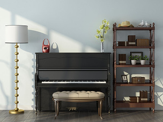 American Piano Mix and Match Decoration 3d model