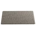 Gray Square Carpet with Small Round Dots Non Slip Rubber Mat for Bathroom Kitchen Use