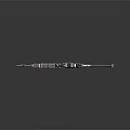 Modern Assault Rifle With Tactical Scope Black Body Metallic Finish And Ergonomic Stock
