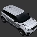 White Land Rover SUV with Modern Exterior Design and Sleek Body Features