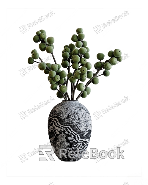 Modern Ceramic Vase Flower Art model