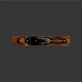 Traditional Wooden Hand Plane With Metal Components And Ergonomic Handle