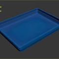 Blue Plastic Rectangular Storage Tray For Home Organization And Daily Use