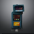 Blue Green Electronic Digital Counter With LED Display And Control Panel