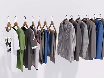 Modern Clothes Men Jacket Clothes Clothing 3d model