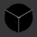 Black Hanging Bucket With Chain For Household Use And Decoration