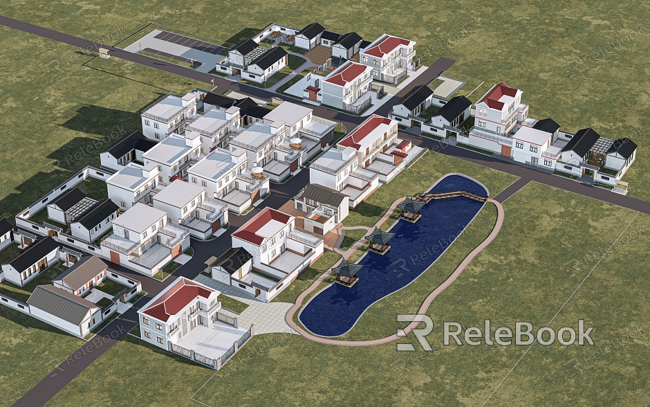 Modern houses, rural houses, rural architecture, rural planning, beautiful countryside model