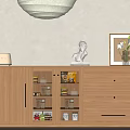 Log Style Sideboard 3d model