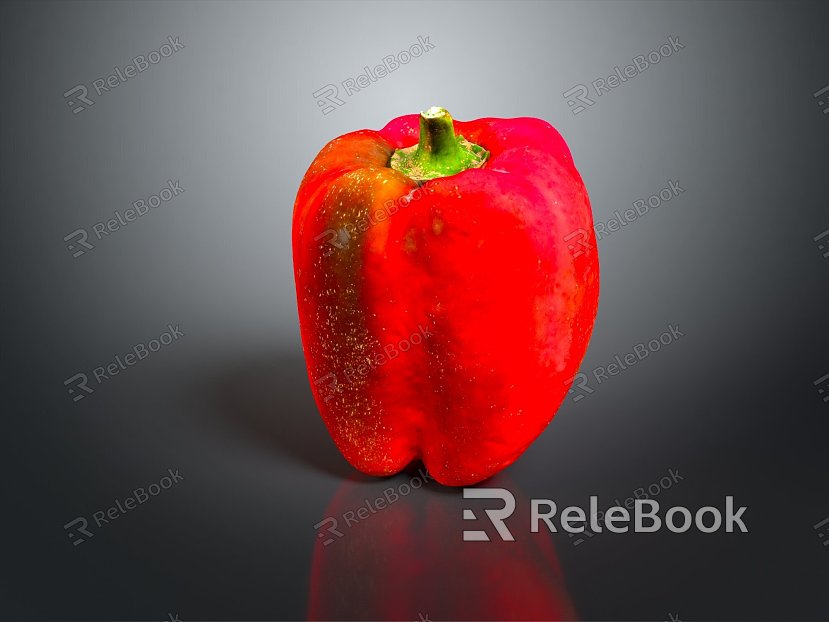 Modern Pepper Big Pepper Vegetables Fruits and Vegetables model