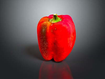 Modern Pepper Big Pepper Vegetables Fruits and Vegetables 3d model