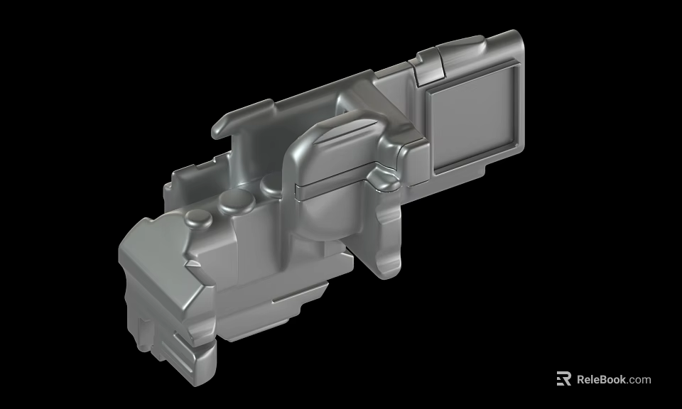 Precision Engineered Metal Mechanical Part With Detailed Structure And Industrial Design 3d model 