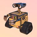 Robot dog intelligent robot science fiction robot future robot high-tech children's toy intelligent AI low face number low model simple model film realism 3d model