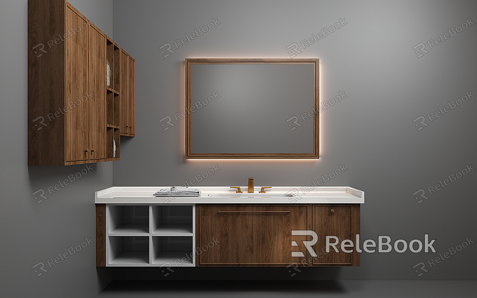 Modern wash basin wash cabinet model