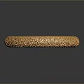 Golden Carved Bracelet With Intricate Filigree Patterns For Elegant Accessory