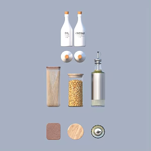 Kitchen supplies 3d model