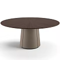 Modern Round Wooden Dining Table Set With Matching Chairs And Stylish Design