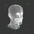 Realistic 3D Model of Man With Short Hair and Detailed Facial Features