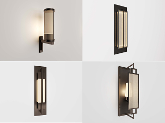 New Chinese Wall Lamp 3d model