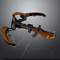 Crossbow Mechanical Crossbow Shift Bow and Arrow Shoot Far Equipment Weapons High-tech Crossbow 3d model