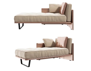 imperial concubine sofa chaise 3d model