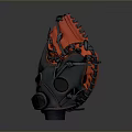 Black And Red Baseball Glove With Stitched Design For Comfortable Sports Activities