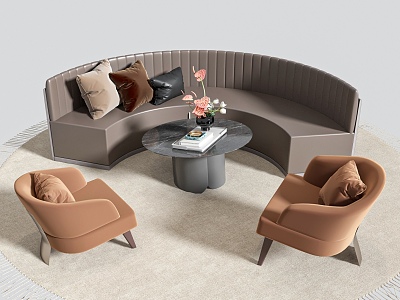 Sofa Coffee Table Casual Sofa Combination model