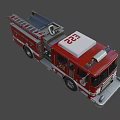 Red Southlake Fire Truck Number 22 Functional Vehicle Featuring Department Badge And Rescue Gear