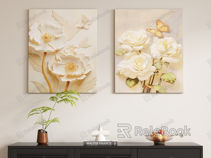 Cream Wind Decorative Painting Hanging Painting model