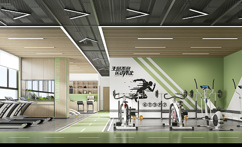 Modern Gym 3d model