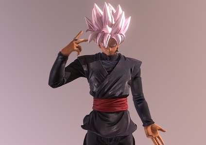 Dragon Ball Character Handset Saiya Anime Handset 3d model