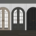 Modern double door 3d model
