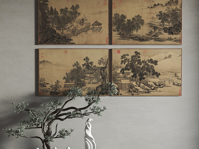 New Chinese Landscape Painting Hanging Painting Decorative Painting model