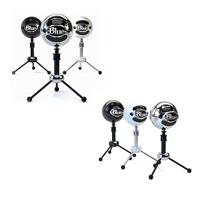 Blues Brand Modern Speakers With Tripod Stand Base And Black White Silver Color Options 3d model