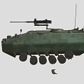 Armored Vehicle Light Machine Gun Armored Vehicle Transporter Armored Vehicle Launcher Infantry Fighting Vehicle Low Face Number Low Model Simple Model Video Class Super Realistic High Precision 3d model