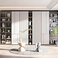 Modern bookcase 3d model