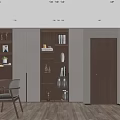 Study Nordic New Chinese Style Quiet 3d model