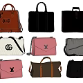 Stylish Bags With Different Styles Leather Fabric Materials And Trendy Designs