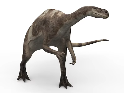 Realistic 3D Dinosaur Model With Spotted Skin And Standing Posture 3d model
