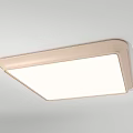 Modern Beige Frame Ceiling Lights With Rectangular And Round Shapes And White Light Surface 3d model