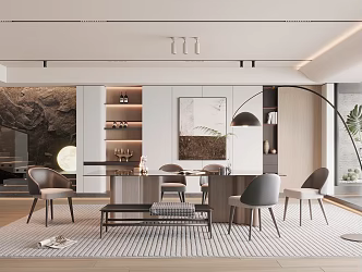 Modern Minotti Restaurant 3d model