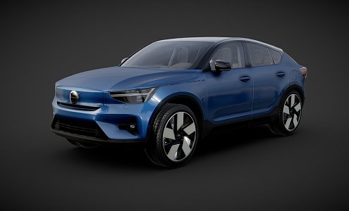 Volvo C40 charging version 3d model