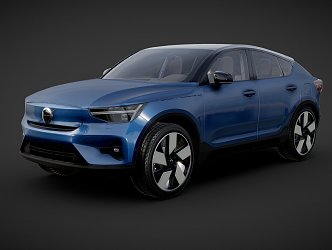 Volvo C40 charging version 3d model