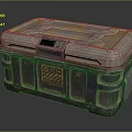 Sturdy Metallic Equipment Case With Digital Panel Yellow Warning Label And Secure Latch