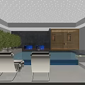 Modern SPA Sauna Interior Design With Wooden Panels Glass Door And Warm Lighting