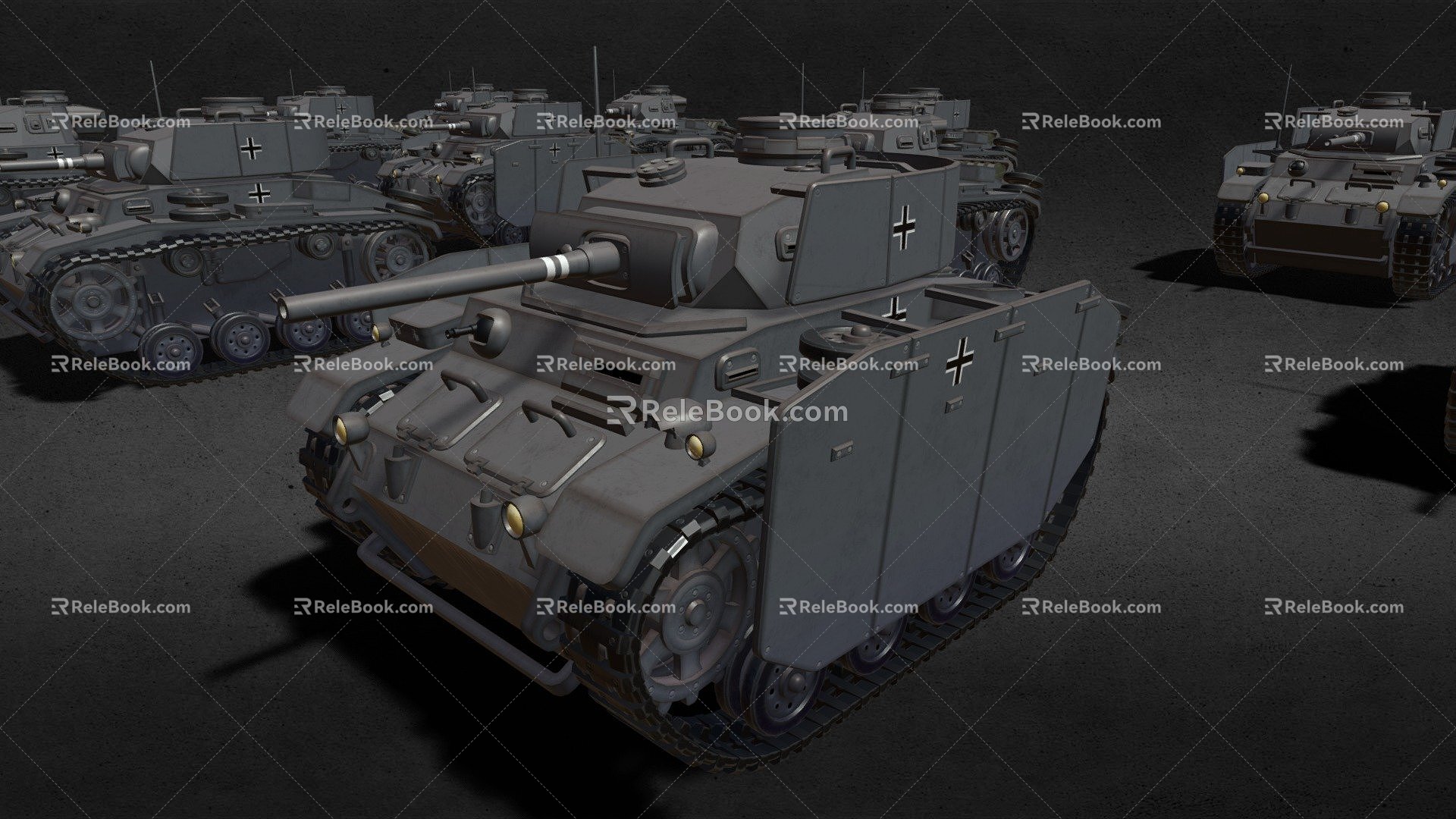 German WW2 Tank Pack 3d model