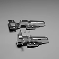 Durable Stainless Steel Metal Hinges with Screws for Furniture Hardware