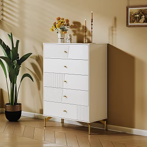 Simple chest of drawers 3d model