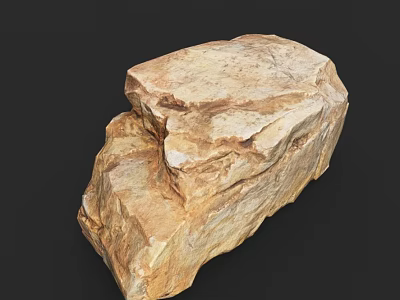 Natural Stone And Wood With Rough Surface And Rustic Texture For Decorative Design 3d model