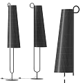 Modern Minimalist Floor Lamp With Linen Shade And Metal Stand Design Style