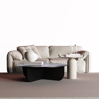 Modern double sofa 3d model